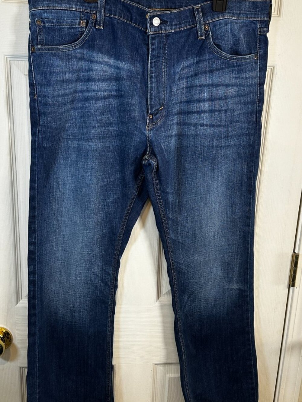 Levis 527 Slim Bootcut Jeans Mens 40x30 Dark Wash Blue Denim Pants